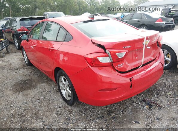 3G1BC5SM8HS521333 2017 CHEVROLET CRUZE Red Rear left