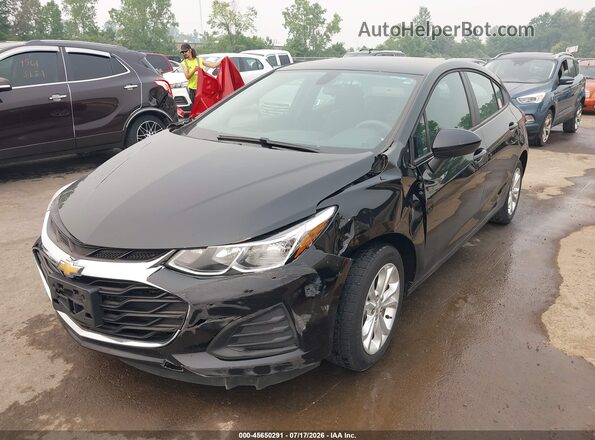 3G1BC6SM2KS562196 2019 CHEVROLET CRUZE Black Przód lewy