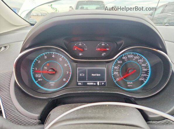 3G1BE5SM0GS606787 2016 CHEVROLET CRUZE White Instrument cluster view