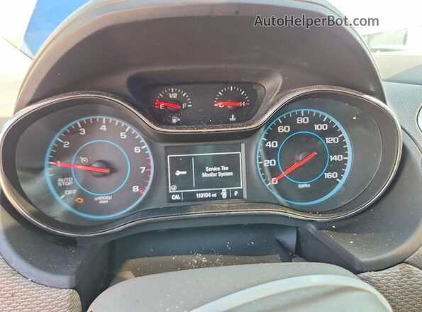 3G1BE5SM3HS522903 2017 CHEVROLET CRUZE Blue Instrument cluster view