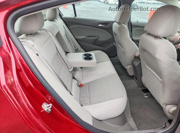 3G1BE5SM4HS568286 2017 CHEVROLET CRUZE Red Rear seats view