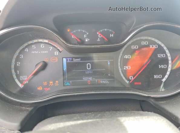 3G1BE6SM0JS601814 2018 CHEVROLET CRUZE Black Instrument cluster view