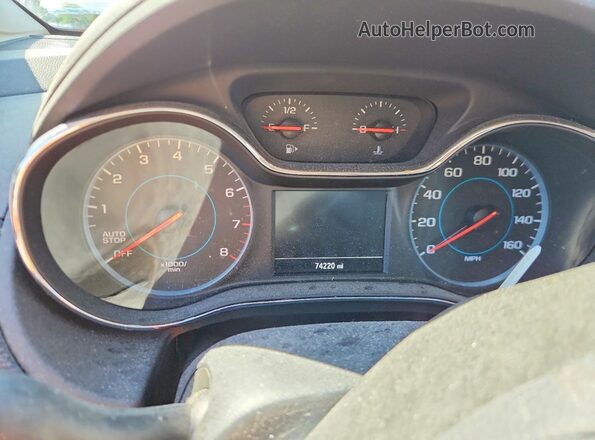 3G1BE6SM1JS556172 2018 CHEVROLET CRUZE Silver Instrument cluster view