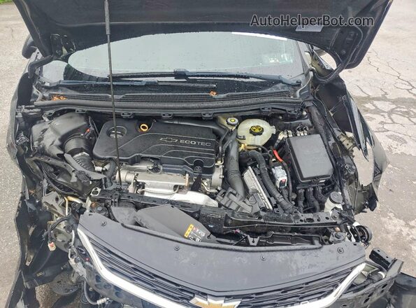 3G1BE6SM1JS562148 2018 CHEVROLET CRUZE Black უკანა სალონის ხედი
