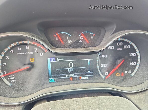 3G1BE6SM2HS557843 2017 CHEVROLET CRUZE Blue ხელსაწყოთა პანელის ხედი