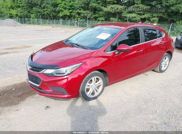 3G1BE6SM2JS637908 2018 CHEVROLET CRUZE Red Передня ліва чверть