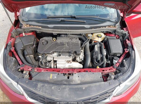 3G1BE6SM2JS637908 2018 CHEVROLET CRUZE Red Вид ззаду