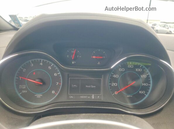 3G1BE6SM2JS651467 2018 CHEVROLET CRUZE White Սարքավորումների վահանակի տեսք