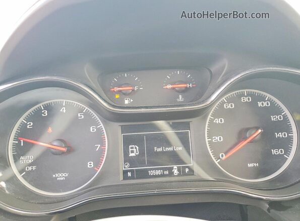3G1BE6SM2KS605512 2019 CHEVROLET CRUZE Серебряный Вид щитка приборов