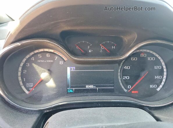 3G1BE6SM3JS593773 2018 CHEVROLET CRUZE Charcoal Instrument cluster view