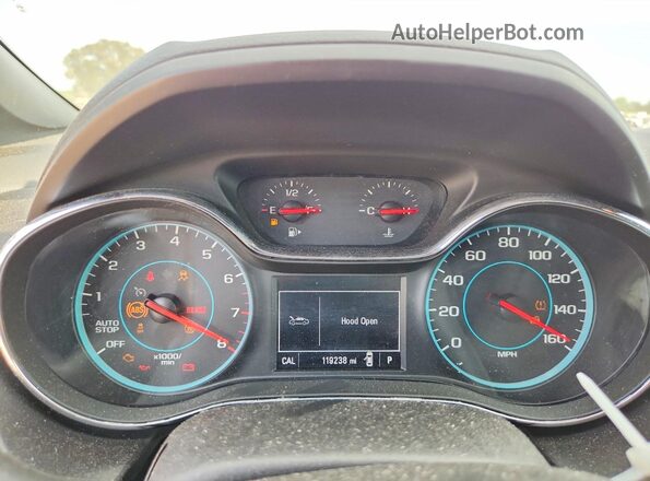 3G1BE6SM3JS649338 2018 CHEVROLET CRUZE Silver Սարքավորումների վահանակի տեսք