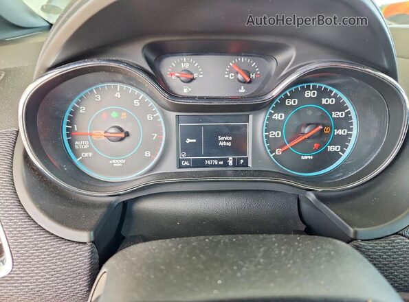 3G1BE6SM4HS574644 2017 CHEVROLET CRUZE Silver Vista del cuadro de instrumentos