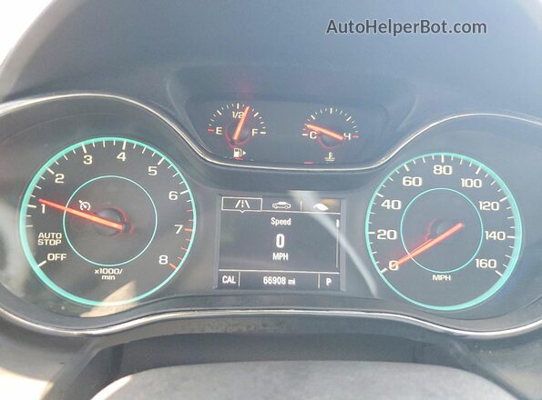 3G1BE6SM4JS651406 2018 CHEVROLET CRUZE White Սարքավորումների վահանակի տեսք