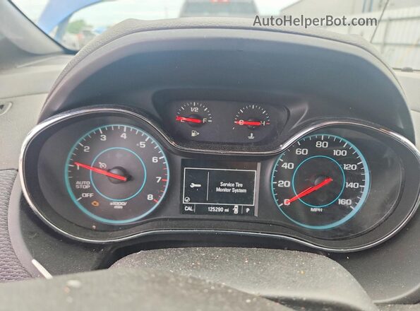 3G1BE6SM4JS652197 2018 CHEVROLET CRUZE Blue Instrument cluster view