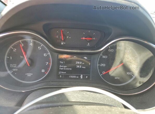 3G1BE6SM4KS575896 2019 CHEVROLET CRUZE Silver ხელსაწყოთა პანელის ხედი