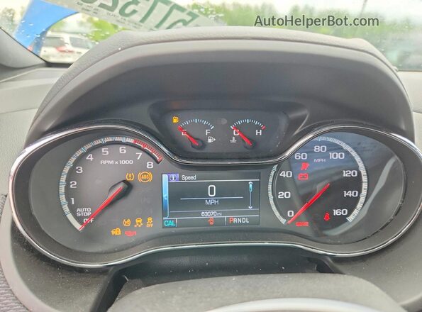 3G1BE6SM5HS599312 2017 CHEVROLET CRUZE Blue Вид щитка приладів