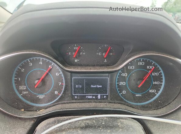 3G1BE6SM5JS599347 2018 CHEVROLET CRUZE Silver Սարքավորումների վահանակի տեսք