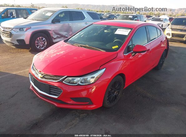 3G1BE6SM6HS514655 2017 CHEVROLET CRUZE Red Vista tres cuartos delantera izquierda