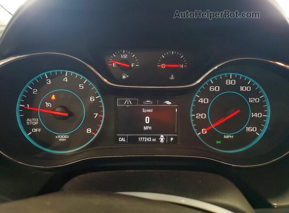 3G1BE6SM6HS581448 2017 CHEVROLET CRUZE Silver Widok zestawu wskaźników