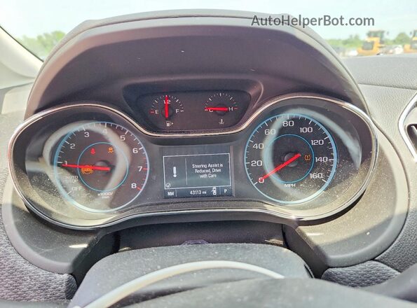 3G1BE6SM6HS599626 2017 CHEVROLET CRUZE Silver Instrument cluster view