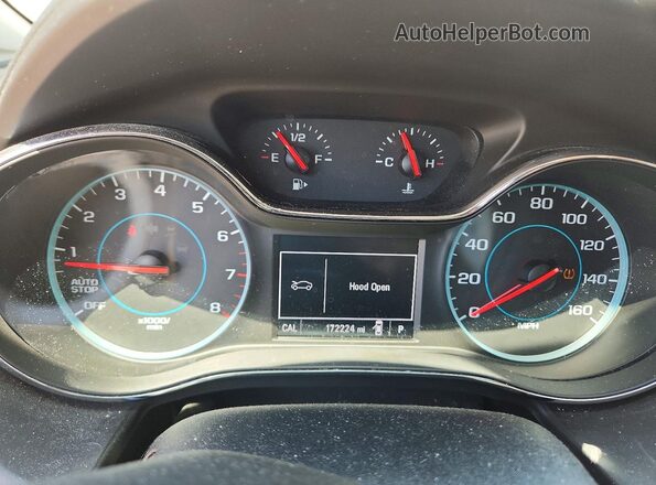 3G1BE6SM6JS611702 2018 CHEVROLET CRUZE White Instrument cluster view