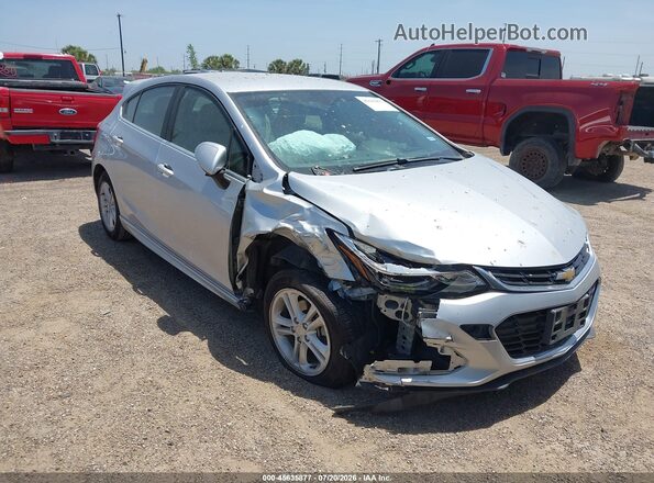 3G1BE6SM6JS653805 2018 CHEVROLET CRUZE Silver Вид спереду