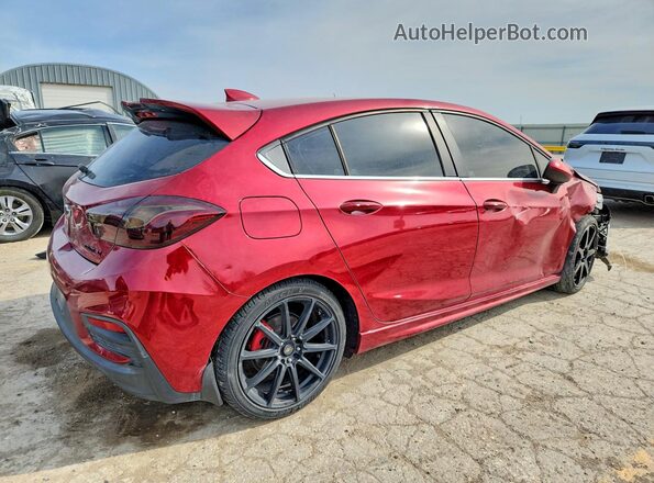 3G1BE6SM7HS532534 2017 CHEVROLET CRUZE Красный Задняя правая четверть