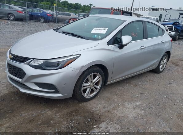 3G1BE6SM7JS607089 2018 CHEVROLET CRUZE Silver Առջևի ձախ երեք քառորդ տեսարան