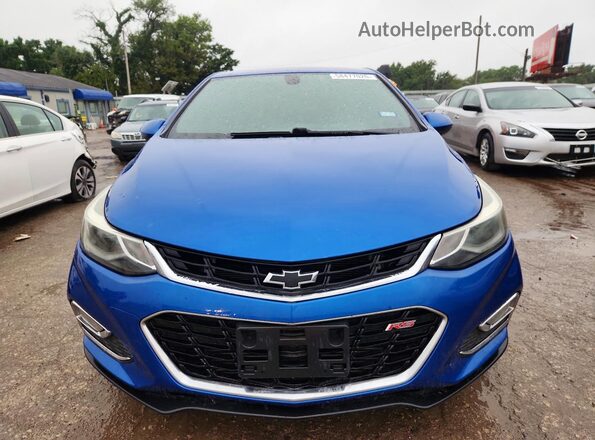 3G1BE6SM8JS525100 2018 CHEVROLET CRUZE Blue Widok z przodu