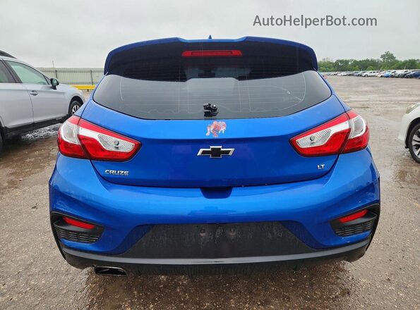 3G1BE6SM8JS525100 2018 CHEVROLET CRUZE Blue Widok z tyłu