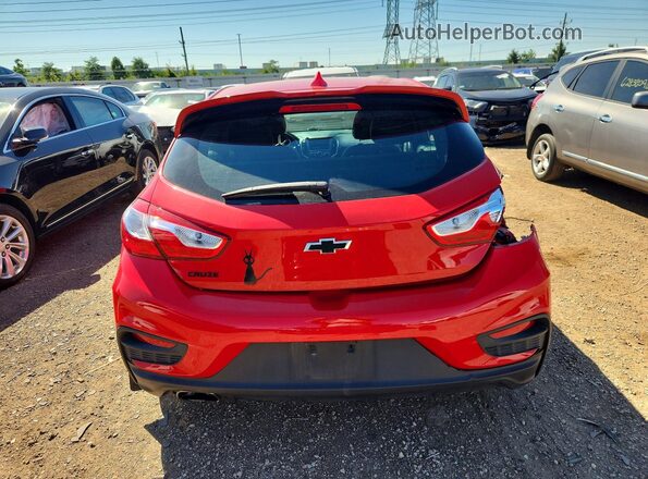 3G1BE6SM8JS651537 2018 CHEVROLET CRUZE Red Rear view