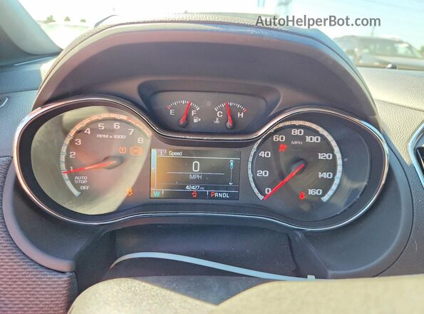 3G1BE6SM8JS651537 2018 CHEVROLET CRUZE Red Instrument cluster view