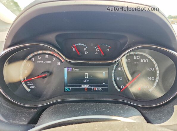 3G1BE6SMXHS558111 2017 CHEVROLET CRUZE Orange Widok zestawu wskaźników