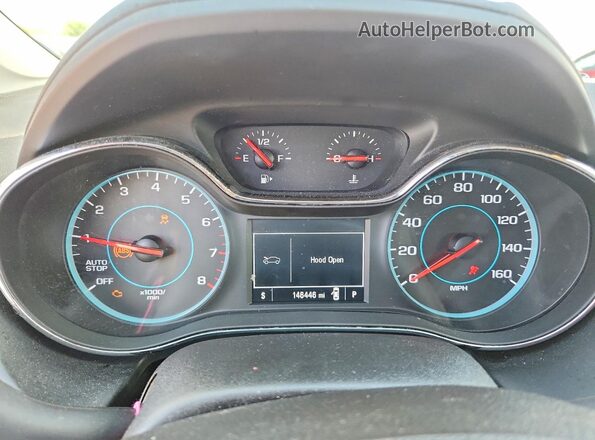 3G1BE6SMXHS558397 2017 CHEVROLET CRUZE Black Instrument cluster view