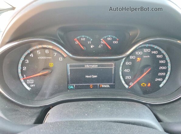 3G1BE6SMXHS580786 2017 CHEVROLET CRUZE Orange Instrument cluster view