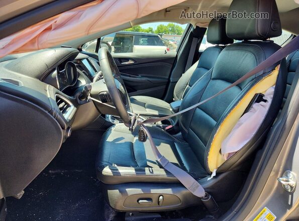 3G1BF6SM0HS563153 2017 CHEVROLET CRUZE Gray Вид салону спереду