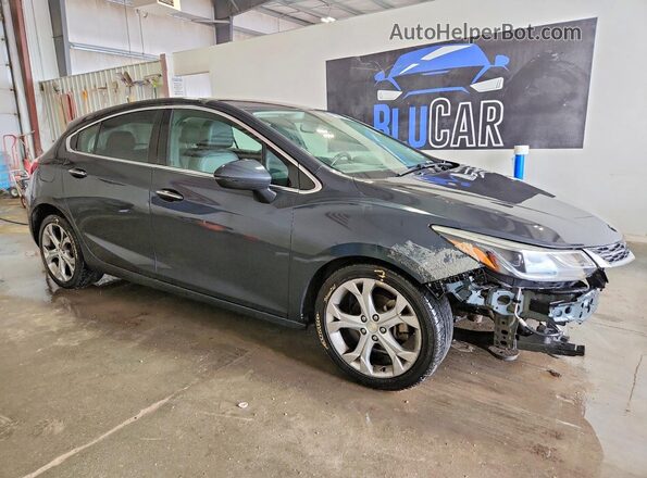 3G1BF6SM0JS608663 2018 CHEVROLET CRUZE Угольный Передняя правая четверть