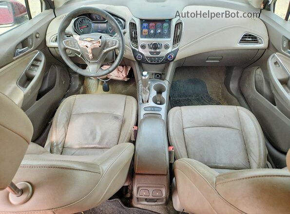 3G1BF6SM2HS604981 2017 CHEVROLET CRUZE Burgundy Dashboard view