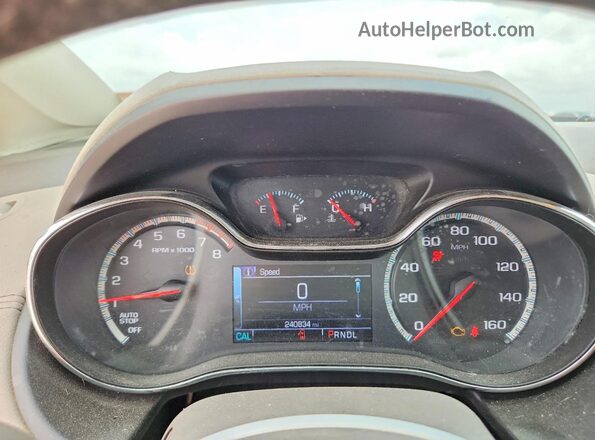 3G1BF6SM2HS604981 2017 CHEVROLET CRUZE Burgundy Instrument cluster view
