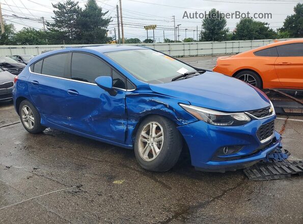 3G1BH6SE1JS653856 2018 CHEVROLET CRUZE Blue წინა მარჯვენა