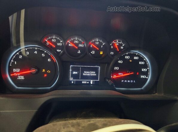 3GCNAAED2SG374368 2025 CHEVROLET SILVERADO White Սարքավորումների վահանակի տեսք