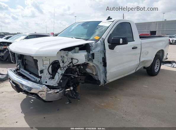 3GCNAAED2TG120175 2026 CHEVROLET SILVERADO White Առջևի ձախ երեք քառորդ տեսարան