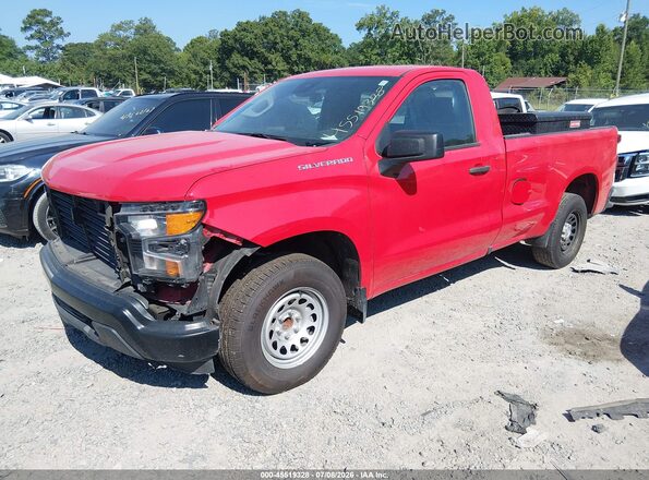 3GCNAAEK2PG102859 2023 CHEVROLET SILVERADO Red Przód lewy