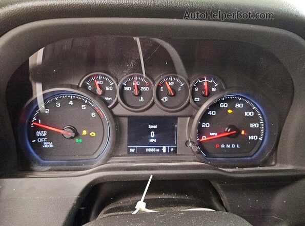 3GCNAAEK6PG359801 2023 CHEVROLET SILVERADO White Вид щитка приладів