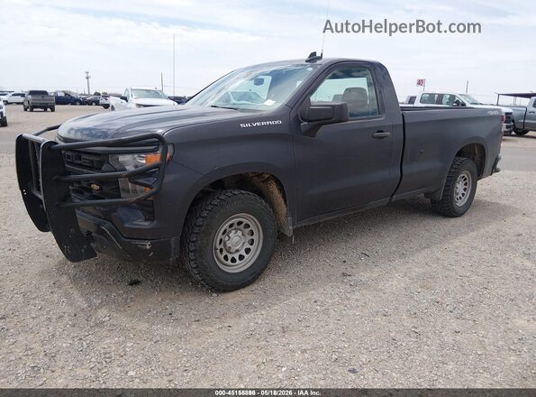 3GCNDAEDXPG208923 2023 CHEVROLET SILVERADO Blue Przód lewy