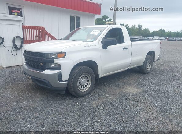 3GCNWAEF2LG209876 2020 CHEVROLET SILVERADO Белый Передняя левая четверть