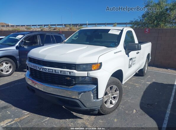 3GCNWAEF3KG207214 2019 CHEVROLET SILVERADO Белый Передняя левая четверть
