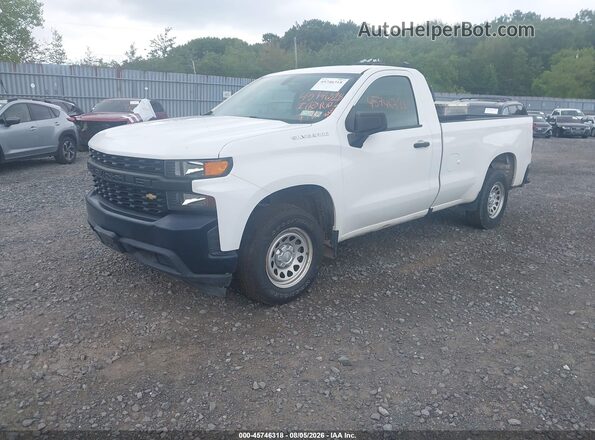 3GCNWAEF3LG213919 2020 CHEVROLET SILVERADO White Առջևի ձախ երեք քառորդ տեսարան