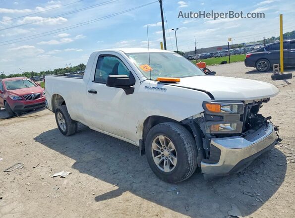 3GCNWAEF3MG267433 2021 CHEVROLET SILVERADO White Przód prawy
