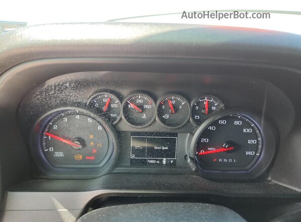 3GCNWAEF7LG249368 2020 CHEVROLET SILVERADO White Вид щитка приладів
